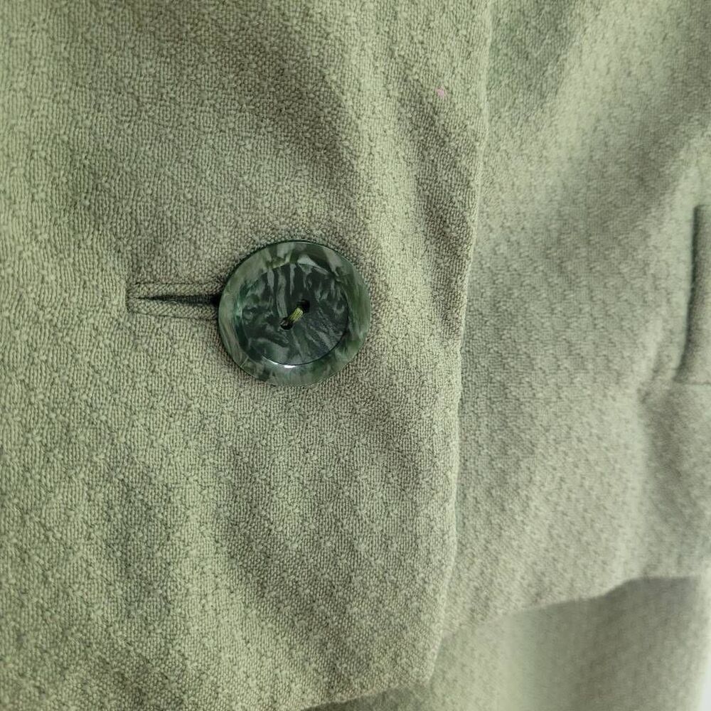 Vintage 60s mod light pastel‎ green skirt suit set short sleeved - Picture 4 of 16